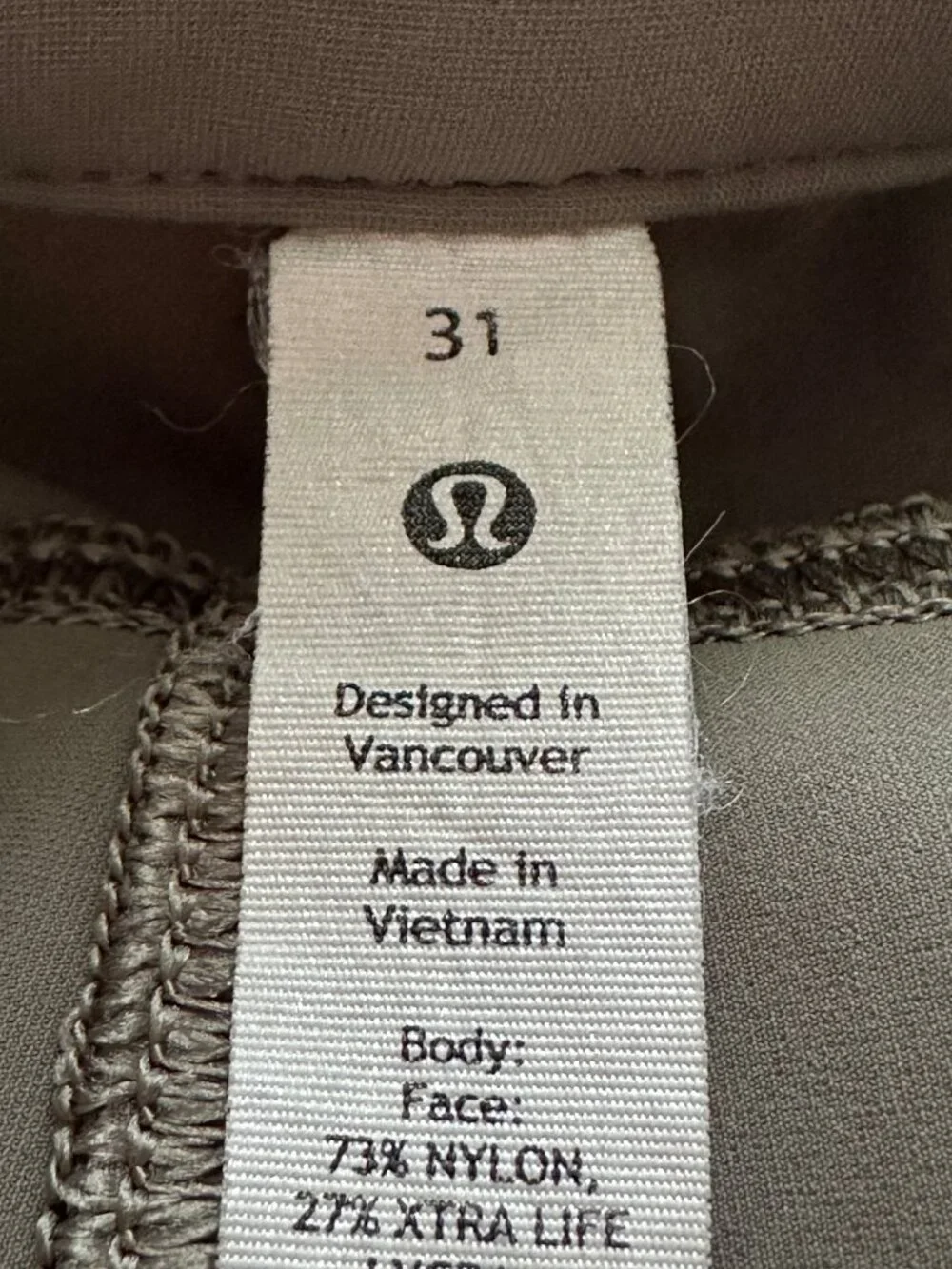 Lululemon Men's ABC Classic-Fit 5 Pocket Pant Warpstreme Willow Leaf Size 31